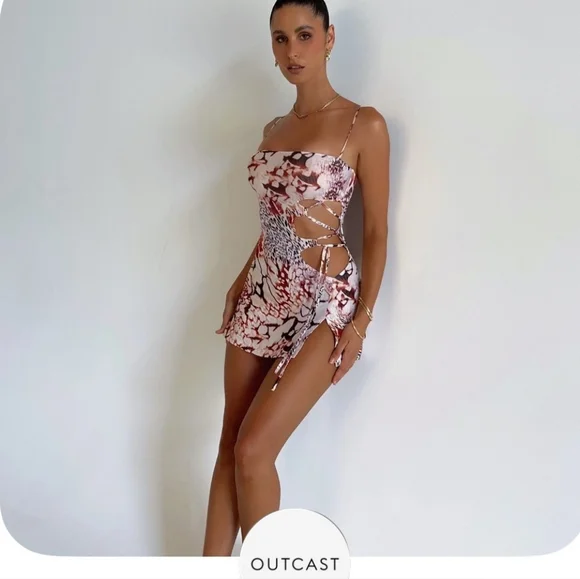 white mini dress on sale La Ballerine Layered Mesh Mini Dress White